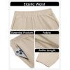 imageCicy Bell Womens Summer High Waisted Baggy Pants Casual Cotton Harem Capris Slacks with PocketsLight Khaki