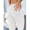 imageCicy Bell Womens Summer High Waisted Baggy Pants Casual Cotton Harem Capris Slacks with PocketsWhite