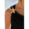 imageCicy Bell Womens Summer Tank Tops Sleeveless Stretchy Ruched Shirts Going Out Y2k Tops with Starfish Metal ButtonBlack