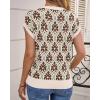 imageCicy Bell Womens Sweater Vest Summer Floral Cap Sleeve Sweaters Crew Neck Dressy Casual Knit Trendy 2026 TopsCoffee