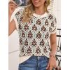 imageCicy Bell Womens Sweater Vest Summer Floral Cap Sleeve Sweaters Crew Neck Dressy Casual Knit Trendy 2026 TopsCoffee