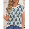 imageCicy Bell Womens Sweater Vest Summer Floral Cap Sleeve Sweaters Crew Neck Dressy Casual Knit Trendy 2026 TopsNavy