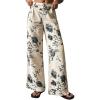 imageCicy Bell Womens Floral Baggy Wide Leg Jeans Casual High Waisted Boyfriend Vintage Boho Denim Pants with Pockets