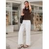 imageCicy Bell Womens Denim Tank Tops Crew Neck Summer Casual Sleeveless Shirts Cropped Loose Fit Jean VestsLeopard Brown