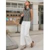 imageCicy Bell Womens Denim Tank Tops Crew Neck Summer Casual Sleeveless Shirts Cropped Loose Fit Jean VestsLeopard White