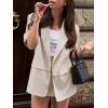 imageCicy Bell Womens Dressy Casual Short Sleeve Blazer Summer Oversized Loose Fit Work Office Lapel Suit JacketBeige