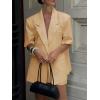 imageCicy Bell Womens Dressy Casual Short Sleeve Blazer Summer Oversized Loose Fit Work Office Lapel Suit JacketKhaki