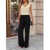 imageCicy Bell Womens Silk Satin Tank Tops V Neck Dressy Casual Camisole Blouses Summer Corporate OutfitsBeige