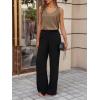 imageCicy Bell Womens Silk Satin Tank Tops V Neck Dressy Casual Camisole Blouses Summer Corporate OutfitsKhaki