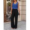 imageCicy Bell Womens Silk Satin Tank Tops V Neck Dressy Casual Camisole Blouses Summer Corporate OutfitsRoyal Blue