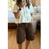 imageCicy Bell Womens Summer High Waisted Jeans Shorts Casual Wide Leg Bermuda Jorts Baggy Denim Shorts with PocketsLeopard