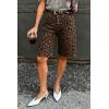 imageCicy Bell Womens Summer High Waisted Jeans Shorts Casual Wide Leg Bermuda Jorts Baggy Denim Shorts with PocketsLeopard