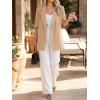 imageCicy Bell Womens Summer Oversized Blazer Short Sleeve Lapel Button Down Business Casual Suit Jackets with PocketsDark Khaki