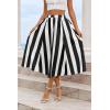 imageCicy Bell Womens Summer Striped Maxi Skirts ALine Elastic Waist Flowy Skirt Beach Vacation OutfitsBlack