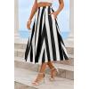 imageCicy Bell Womens Summer Striped Maxi Skirts ALine Elastic Waist Flowy Skirt Beach Vacation OutfitsBlack