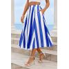 imageCicy Bell Womens Summer Striped Maxi Skirts ALine Elastic Waist Flowy Skirt Beach Vacation OutfitsBlue