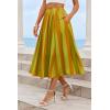 imageCicy Bell Womens Summer Striped Maxi Skirts ALine Elastic Waist Flowy Skirt Beach Vacation OutfitsGreen