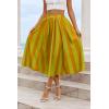 imageCicy Bell Womens Summer Striped Maxi Skirts ALine Elastic Waist Flowy Skirt Beach Vacation OutfitsGreen