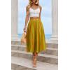 imageCicy Bell Womens Summer Striped Maxi Skirts ALine Elastic Waist Flowy Skirt Beach Vacation OutfitsGreen
