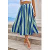 imageCicy Bell Womens Summer Striped Maxi Skirts ALine Elastic Waist Flowy Skirt Beach Vacation OutfitsLight Green