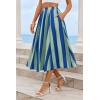 imageCicy Bell Womens Summer Striped Maxi Skirts ALine Elastic Waist Flowy Skirt Beach Vacation OutfitsLight Green