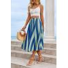 imageCicy Bell Womens Summer Striped Maxi Skirts ALine Elastic Waist Flowy Skirt Beach Vacation OutfitsLight Green
