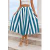 imageCicy Bell Womens Summer Striped Maxi Skirts ALine Elastic Waist Flowy Skirt Beach Vacation OutfitsNavy