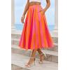 imageCicy Bell Womens Summer Striped Maxi Skirts ALine Elastic Waist Flowy Skirt Beach Vacation OutfitsPink