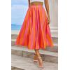 imageCicy Bell Womens Summer Striped Maxi Skirts ALine Elastic Waist Flowy Skirt Beach Vacation OutfitsPink