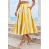 imageCicy Bell Womens Summer Striped Maxi Skirts ALine Elastic Waist Flowy Skirt Beach Vacation OutfitsYellow