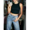 imageCicy Bell Womens Wide Leg Jeans High Waisted Boyfriends Baggy Stretchy Denim Pants with PocketsBlue