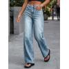 imageCicy Bell Womens Wide Leg Jeans High Waisted Boyfriends Baggy Stretchy Denim Pants with PocketsLight Blue