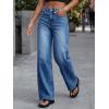 imageCicy Bell Womens Wide Leg Jeans High Waisted Boyfriends Baggy Stretchy Denim Pants with PocketsNavy