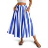 imageCicy Bell Womens Summer Striped Maxi Skirts ALine Elastic Waist Flowy Skirt Beach Vacation OutfitsBlue