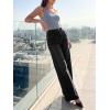 imageCicy Bell Jeans for Women Wide Leg Baggy Stretchy High Waisted Straight Trendy Denim PantsBlack