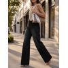 imageCicy Bell Jeans for Women Wide Leg Baggy Stretchy High Waisted Straight Trendy Denim PantsBlack