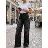 imageCicy Bell Jeans for Women Wide Leg Baggy Stretchy High Waisted Straight Trendy Denim PantsBlack