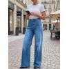 imageCicy Bell Jeans for Women Wide Leg Baggy Stretchy High Waisted Straight Trendy Denim PantsBlue