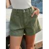 imageCicy Bell Womens Baggy High Waisted Jean Shorts Summer Wide Leg Jorts Casual Vintage Denim ShortsArmy Green