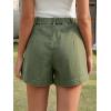 imageCicy Bell Womens Baggy High Waisted Jean Shorts Summer Wide Leg Jorts Casual Vintage Denim ShortsArmy Green