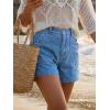 imageCicy Bell Womens Baggy High Waisted Jean Shorts Summer Wide Leg Jorts Casual Vintage Denim ShortsBlue