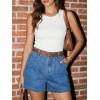 imageCicy Bell Womens Baggy High Waisted Jean Shorts Summer Wide Leg Jorts Casual Vintage Denim ShortsBlue