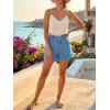 imageCicy Bell Womens Baggy High Waisted Jean Shorts Summer Wide Leg Jorts Casual Vintage Denim ShortsLight Blue