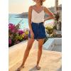imageCicy Bell Womens Baggy High Waisted Jean Shorts Summer Wide Leg Jorts Casual Vintage Denim ShortsNavy
