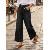 imageCicy Bell Womens Baggy Wide Leg Jeans Cropped High Waisted Stretchy Trendy Loose Capri Denim PantsBlack