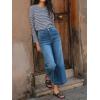 imageCicy Bell Womens Baggy Wide Leg Jeans Cropped High Waisted Stretchy Trendy Loose Capri Denim PantsBlue