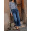 imageCicy Bell Womens Baggy Wide Leg Jeans Cropped High Waisted Stretchy Trendy Loose Capri Denim PantsNavy