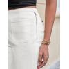 imageCicy Bell Womens Cropped High Waisted Jeans Baggy Wide Leg Stretchy Capris Ruffle Flare Denim Pants with PocketsWhite
