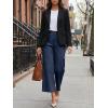 imageCicy Bell Womens Cropped Wide Leg Pants Baggy High Waisted Straight Summer Casual Pants with Vertical SeamNavy