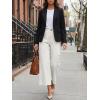 imageCicy Bell Womens Cropped Wide Leg Pants Baggy High Waisted Straight Summer Casual Pants with Vertical SeamWhite